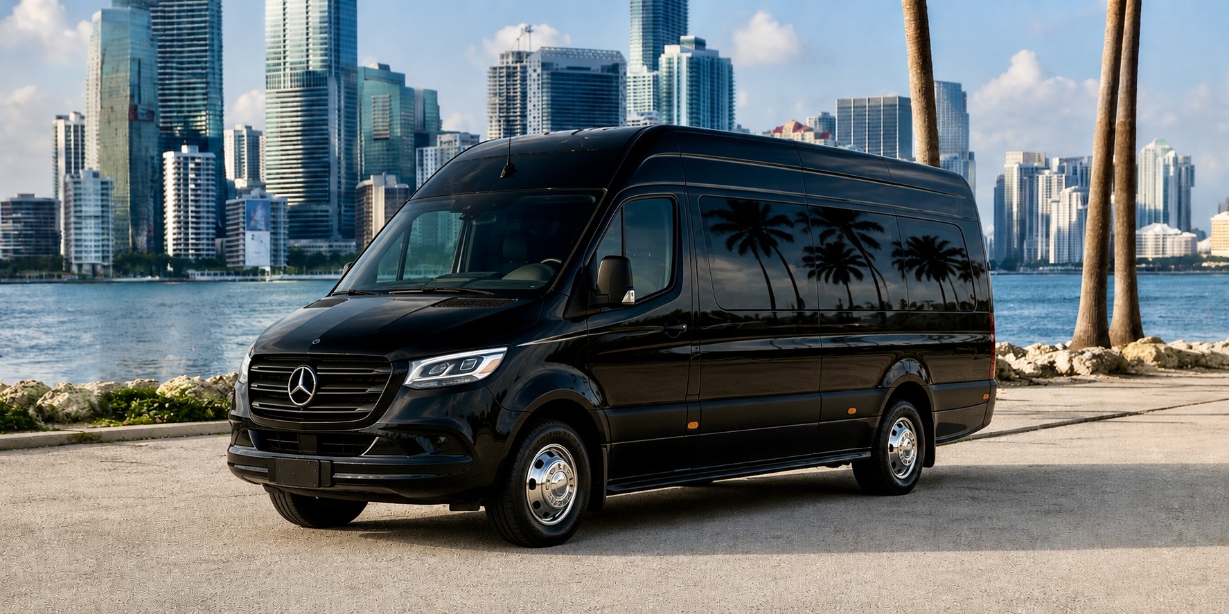 Mercedes Sprinter Limo chauffeur service Miami